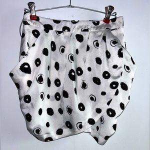 Black and White Mini Skirt